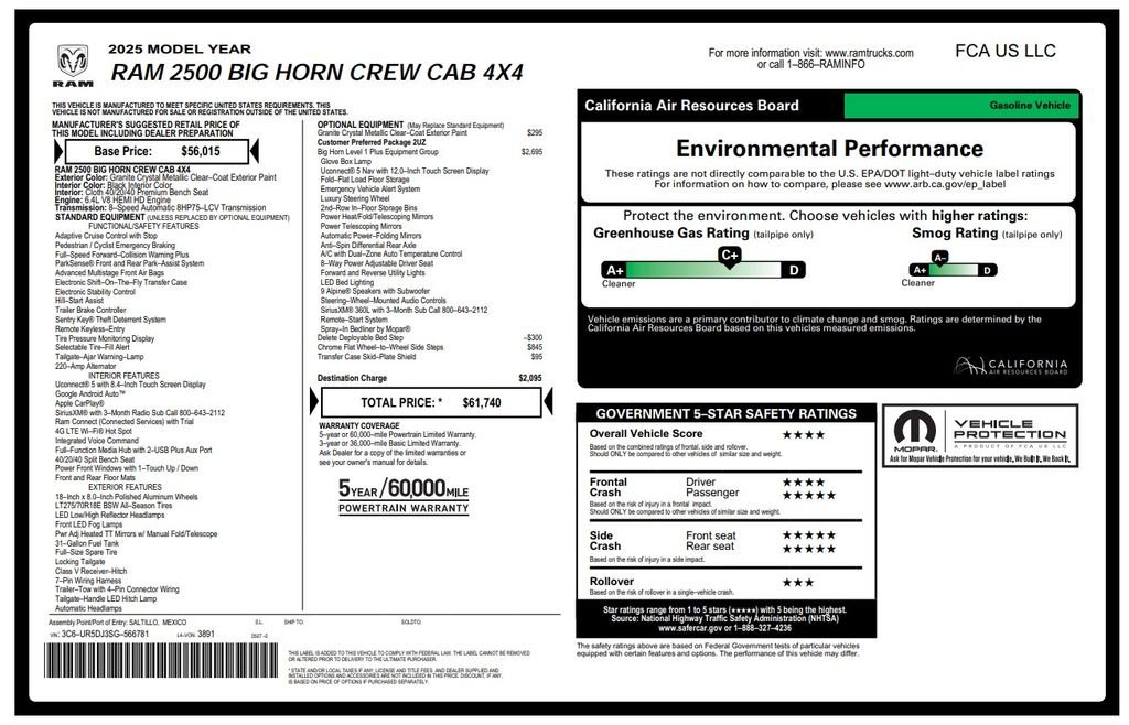 ram ram 2500 pickup 2025 3C6UR5DJ3SG566781 image ram ram 2500 pickup 2025 3C6UR5DJ3SG566781 image